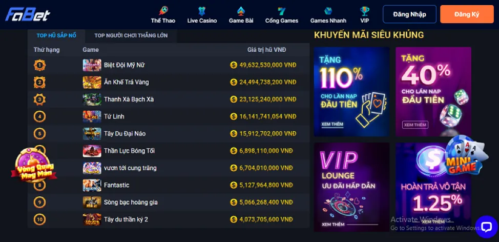 Giao diện quản lý tài khoản ibet188